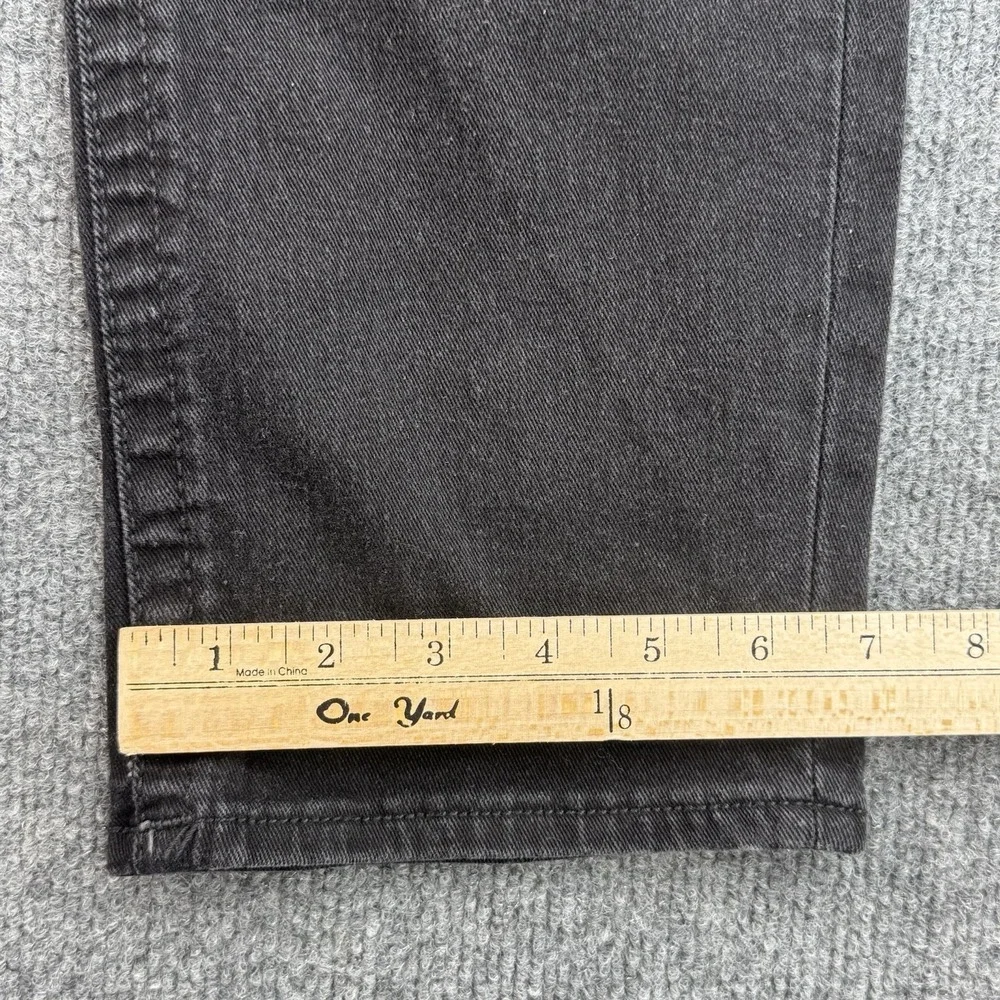 True Religion Rocco Jeans Mens 42x33 Black Relaxed Skinny Denim Casual Stretch
